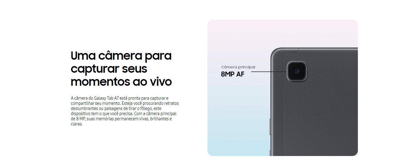 Tablet Samsung Galaxy A7 WiFi T500 64GB 3GB RAM Tela Grande 10.4